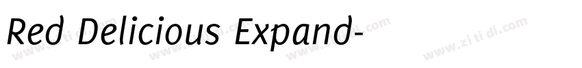 Red Delicious Expand字体转换